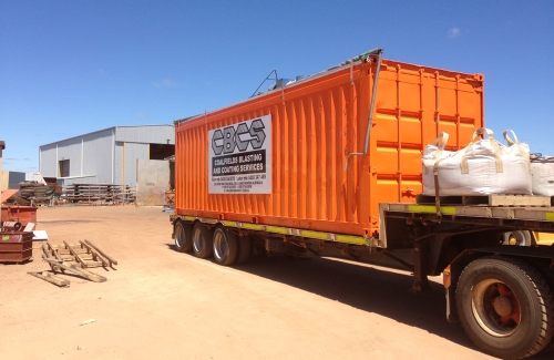Our Mobile Blast Booths can be transported to any work site in Australia.